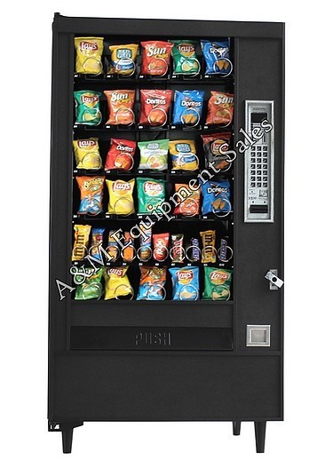 Automatic Product 7600 Snack Glass Front Vending Machine Merchandiser