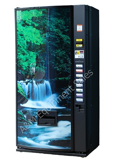 Dixie Narco 368-8 Pepsi Soda Vending Machine & AP 7000 Snack Vending Machine 