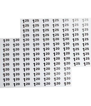 AP Price Labels Sheet $1.20 / $1.25