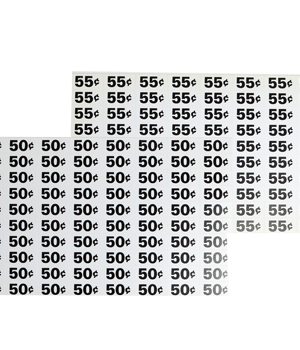 AP Price Labels Sheet .50 / .55