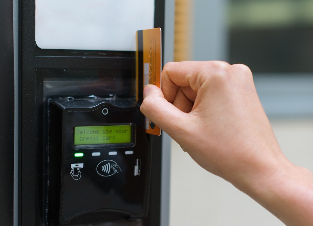 vending machine credit card reader not working