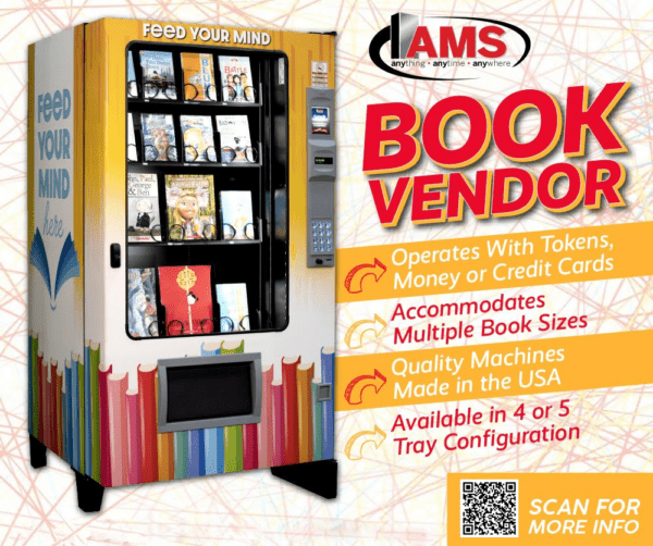 AMS Book Vending Machine A & M Equipment Sales